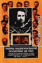 Тайны национальной политики ЦК РКП.Стенографический отчет секретного совещания ЦК РКП, 1923 г.