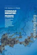 Региональный консалтинг: приглашение к творчеству. Опыт разработки документов стратегического планирования регионального и муниципального уровня