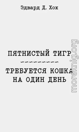 Пятнистый тигр. Требуется кошка на один день