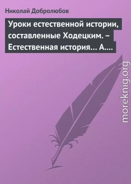 Уроки естественной истории, составленные Ходецким. – Естественная история… А. Горизонтова