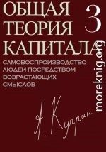 Общая теория капитала. Самовоспроизводство людей посредством возрастающих смыслов. Часть третья