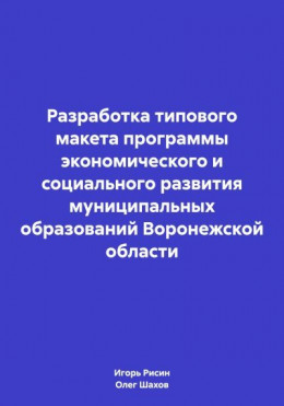 Разработка типового макета программы экономического и социального развития муниципальных образований Воронежской области