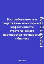 Востребованность и содержание мониторинга эффективности стратегического партнерства государства и бизнеса