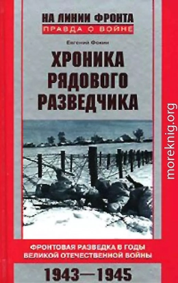 Хроника рядового разведчика. Фронтовая разведка в годы Великой Отечественной войны. 1943–1945 гг.