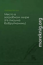 Место в загробном мире (Из письма бобруйчанину)