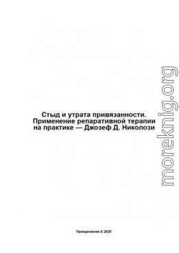 Стыд и утрата привязанности. Применение репаративной терапии на практике