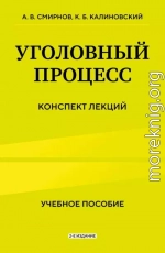 Уголовный процесс. Конспект лекций. 2-е издание