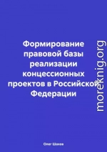 Формирование правовой базы реализации концессионных проектов в Российской Федерации