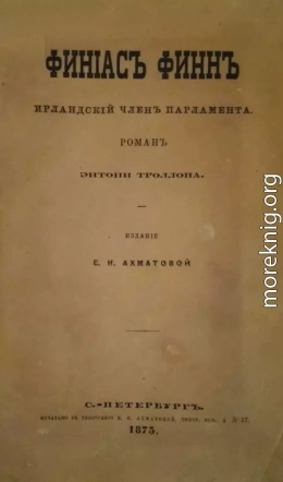 Финиас Финн, Ирландский член парламента