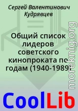 Общий список лидеров советского кинопроката по годам (1940-1989)