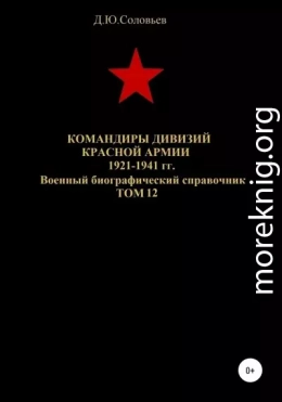 Командиры дивизий Красной Армии 1921-1941 гг. Том 12