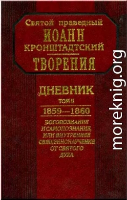 Дневник. Том II. 1859-1860. Богопознание и самопознание, или внутренее священнонаучение от Святого Духа