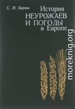 История неурожаев и погоды в Европе